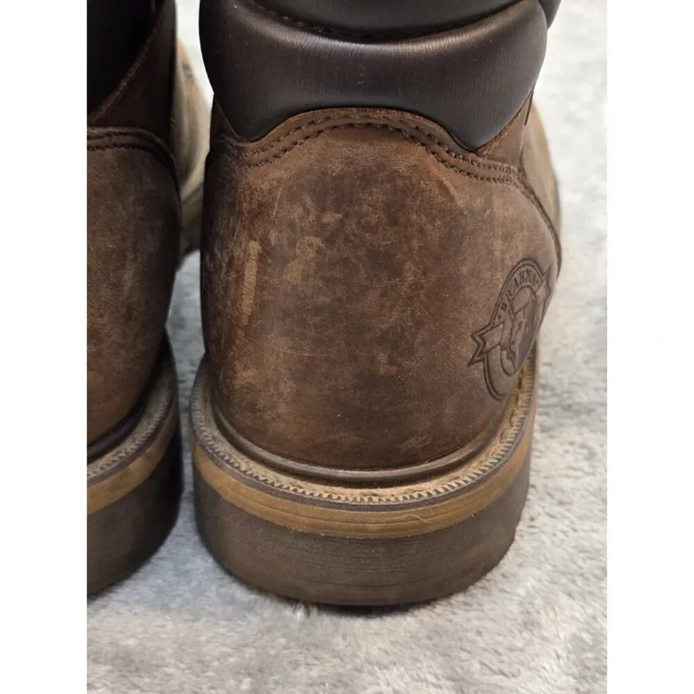Brahma Combat Boots Mens 5 Work Brown Oil‎ Tan Leather Extended Wear Track